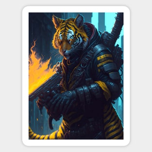 Tiger's Techno Inferno Sticker